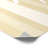 Beeswax Victoriaans Lady Stripe met Butterfly Poster (Hoek)