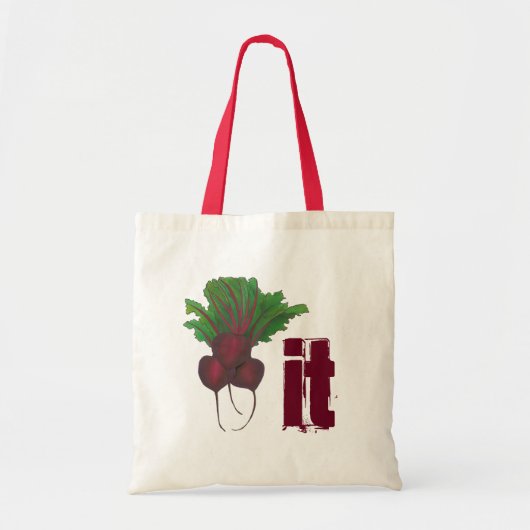 Beet (Beat) Het is grappig rood biet, groentezaad Tote Bag (Voorkant)