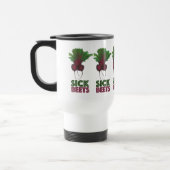 Beet (Beats) Red Beet Vegetarian Funny Music Reisbeker (Links)