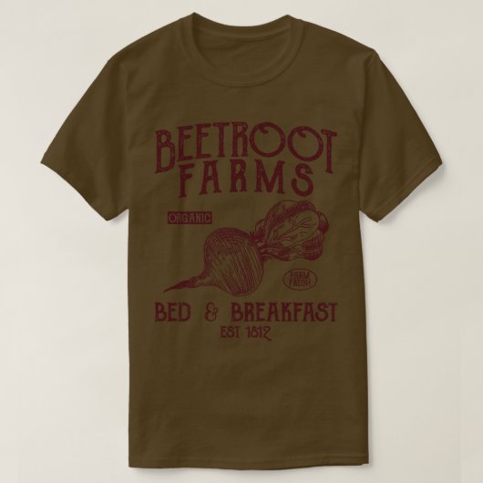 Beet Boerderij Bed and Breakfast T-shirt (Design voorkant)