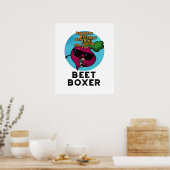 Beet Boxer Funny Beatbox Veggie Pun Poster (Keuken)