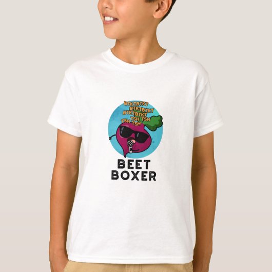 Beet Boxer Grappige Biet Pun T-shirt (Voorkant)