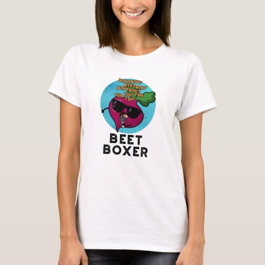 Beet Boxer Grappige Biet Pun T-shirt (Voorkant)