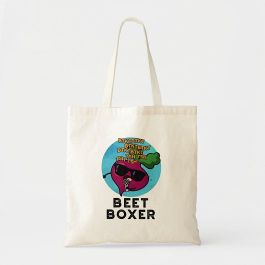 Beet Boxer Grappige Biet Pun Tote Bag (Voorkant)