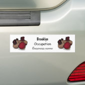 Beet cartoon illustratie bumpersticker (Op auto)