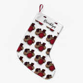 Beet cartoon illustratie kleine kerstsok (Voorkant (Hangend))
