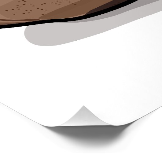 Beet cartoon illustratie perfect poster (Hoek)