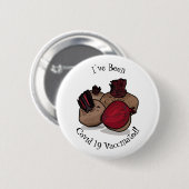 Beet cartoon illustratie ronde button 5,7 cm (Voorkant /achterkant)