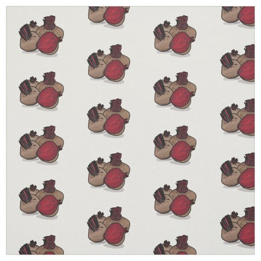 Beet cartoon illustratie stof (Swatch)