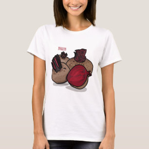 Beet cartoon illustratie t-shirt