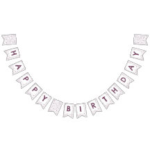 Beet Confetti Waterverf Stippen Bunting Flag