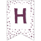 Beet Confetti Waterverf Stippen Bunting Flag Vlaggetjes (Tweede vlag)