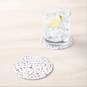 Beet Confetti Waterverf Stippen Papier Onderzetter (Insitu)