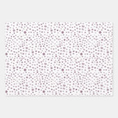 Beet Confetti Waterverf Stippen Wrapping Paper (Voorkant 3)