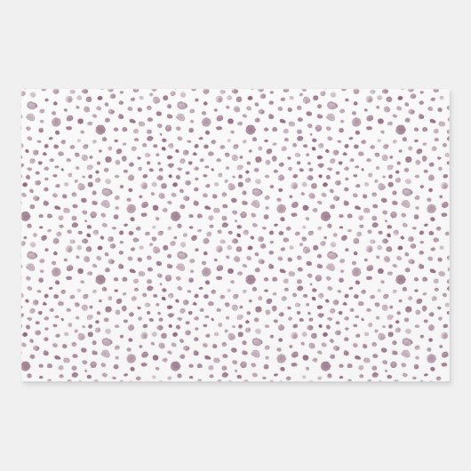 Beet Confetti Waterverf Stippen Wrapping Paper (Voorkant 2)