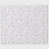 Beet Confetti Waterverf Stippen Wrapping Paper Cadeaupapier (Vlak)