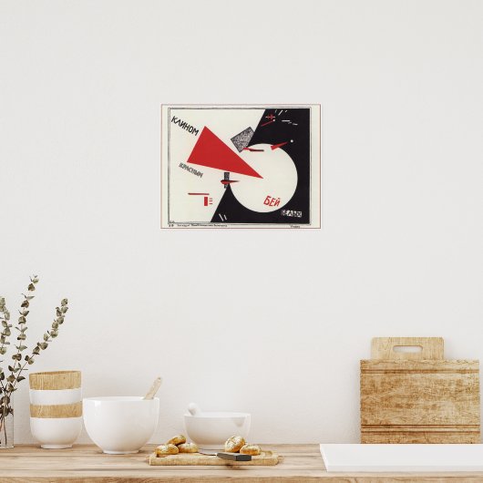 Beet de Whites met de Rode Wedge van 1920 Burgeroo Poster (Keuken)