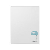 Beet het | Blauwe keukenboer Notitieblok (Linkerzijde)