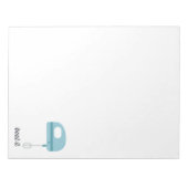 Beet het | Blauwe keukenboer Notitieblok (Voorkant)