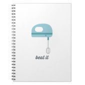 Beet het | Blauwe keukenboer Notitieboek (Voorkant)