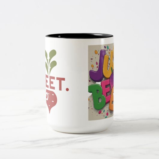 Beet het gewoon tweekleurige koffiemok (Center)