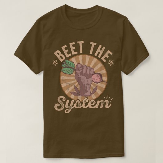 Beet het systeem vegetan Vegetarian Beet Vegetabl T-shirt (Design voorkant)