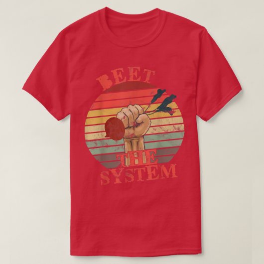 Beet het systeem vegetan Vegetarian Beet Vegetabl T-shirt (Design voorkant)