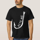 beet me aan het vissen op Fish Hook T-shirt (Voorkant)