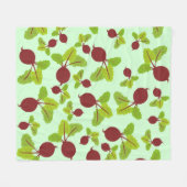 Beet Patroon Fleece Deken (Voorkant (Horizontaal))