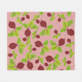 Beet Patroon Fleece Deken (Voorkant (Horizontaal))