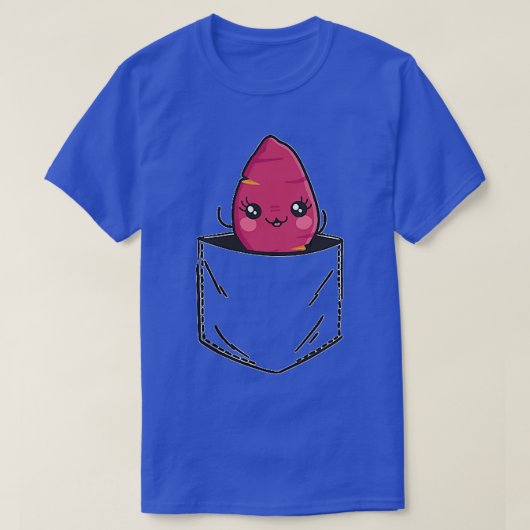 Beet Pocket Vegetable Funny Beet in Pocket T-shirt (Design voorkant)