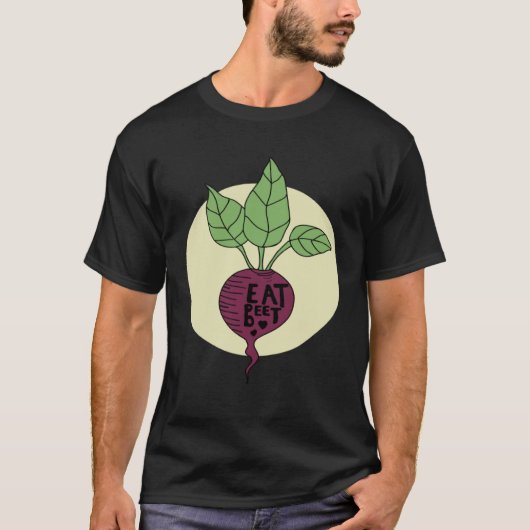 Beet Vegetable Vegan Plant Based Diet Healthy Food T-shirt (Voorkant)