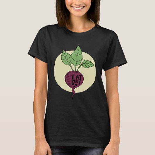 Beet Vegetable Vegan Plant Based Diet Healthy Food T-shirt (Voorkant)