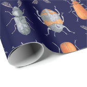 Beetel insectenpatroon pakpapier (Rol Hoek)