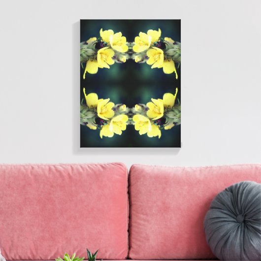 Beetel op Abstracte wildklem van mullein Canvas Afdruk (Insitu (Woonkamer))