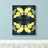 Beetel op Abstracte wildklem van mullein Canvas Afdruk (Insitu (Houten vloer))