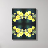 Beetel op Abstracte wildklem van mullein Canvas Afdruk (Voorkant)