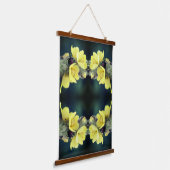 Beetel op Abstracte wildklem van mullein Hangend Wandkleed (Gebogen)