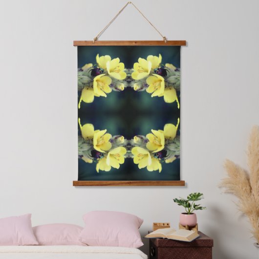 Beetel op Abstracte wildklem van mullein Hangend Wandkleed (Slaapkamer)