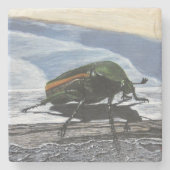 Beetel op een Onderzetter van de Pier Stone (Voorkant)