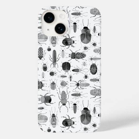 Beetel zwart-wit Case-Mate iPhone case (Achterkant)