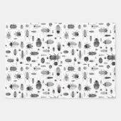 Beetel zwart-wit inpakpapier vel (Voorkant)