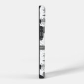 Beetel zwart-wit iPhone hoesje (Rechterkant)