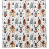 Beetels met meerdere kleuren, douchergordijn douchegordijn (Voorkant)