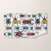 Beetels op wit bad handdoek (Handdoek)