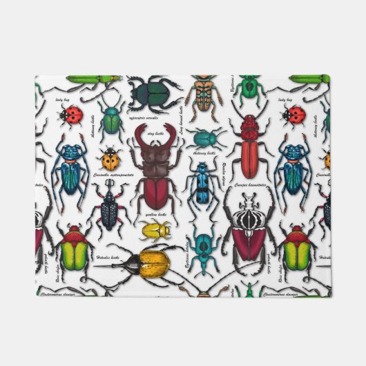 Beetels op wit deurmat (Voorkant)