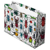 Beetels op wit groot cadeauzakje (Voorkant Gekanteld)