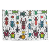 Beetels op wit kussensloop (Achterkant-Rechts)