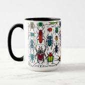 Beetels op wit mok (Links)