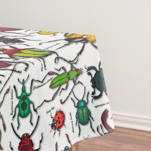 Beetels op wit tafelkleed (Voorbeeld)